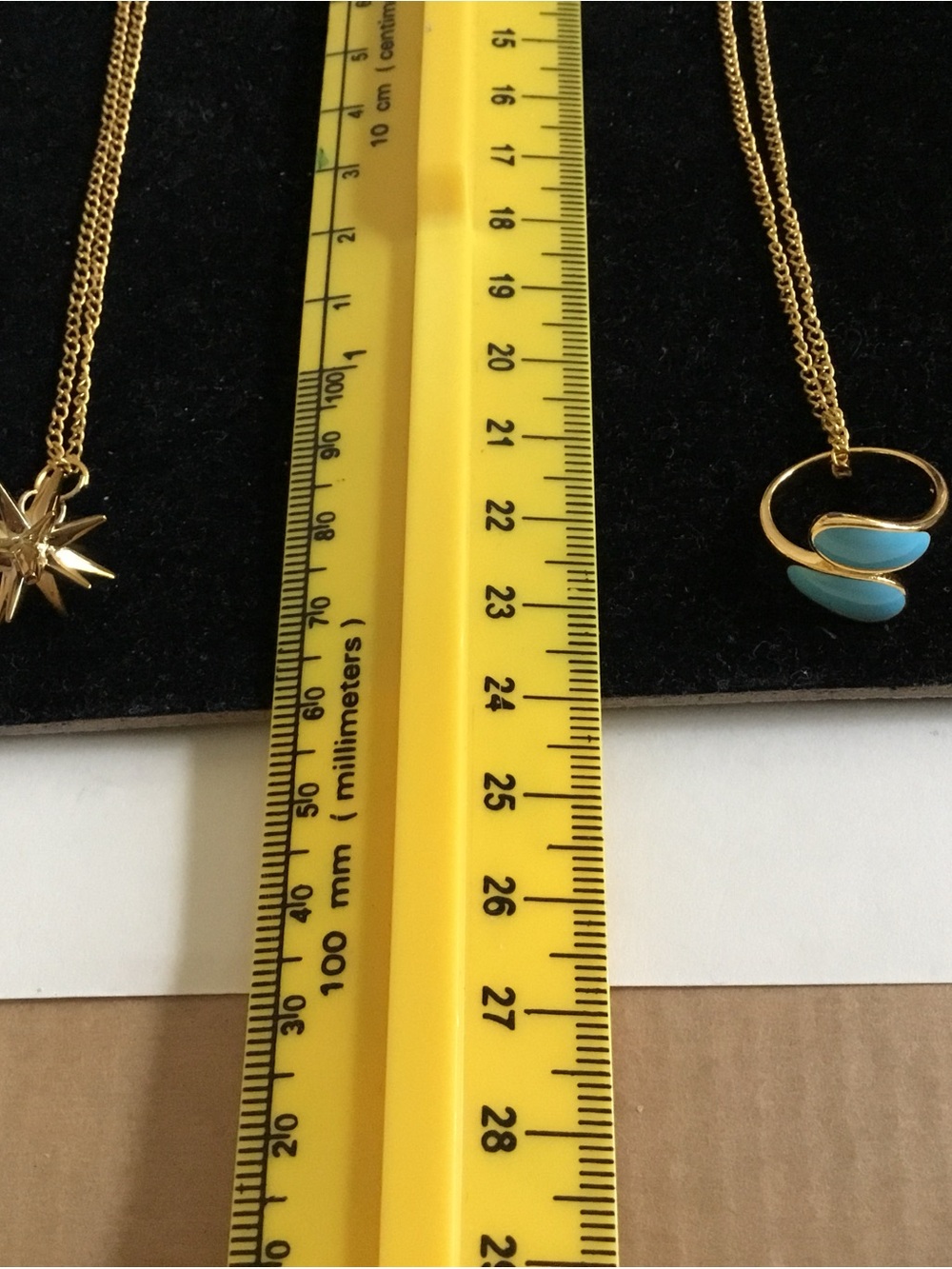 2 PCs Gold Tone with Turquoise Blue Accent & Spikes Round Pendants Necklaces